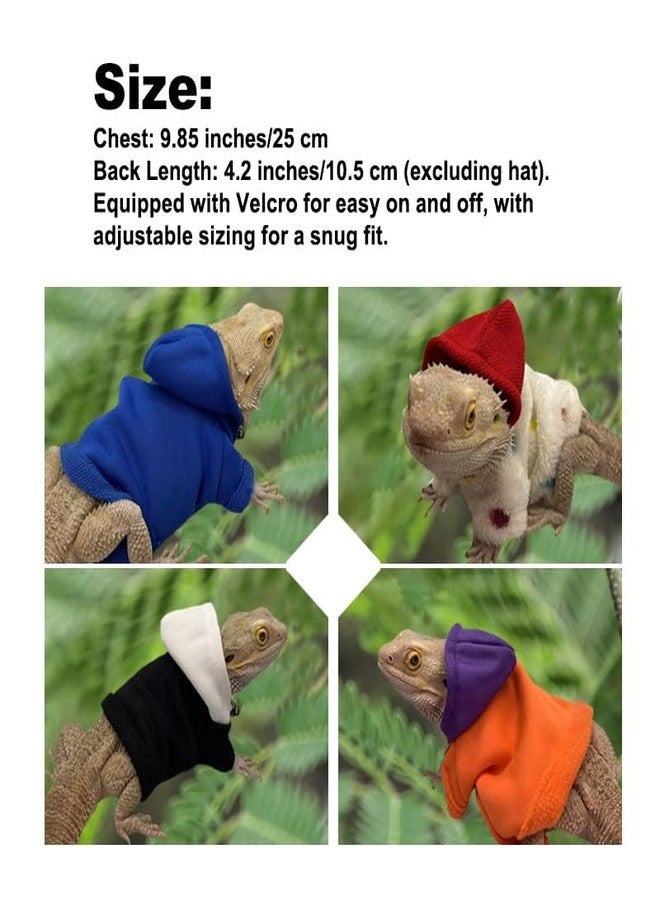 HOKABLE Lizard Clothes for Bearded Dragons Reptile Apparel Handmade Cotton Material Hoodies Gift for Lizard Small Animal Gecko Chameleon(Blue - Image 5